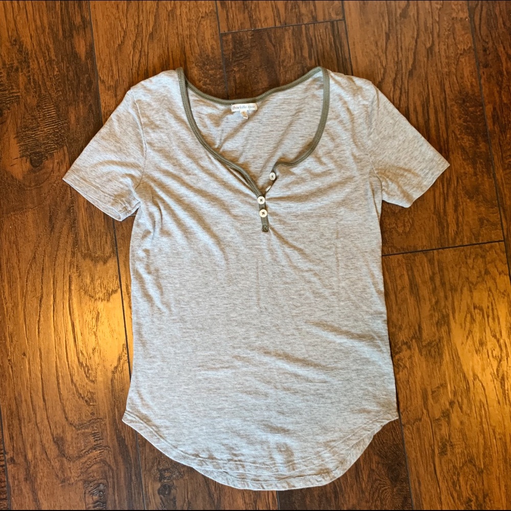Charolette Russe heathered gray shirt